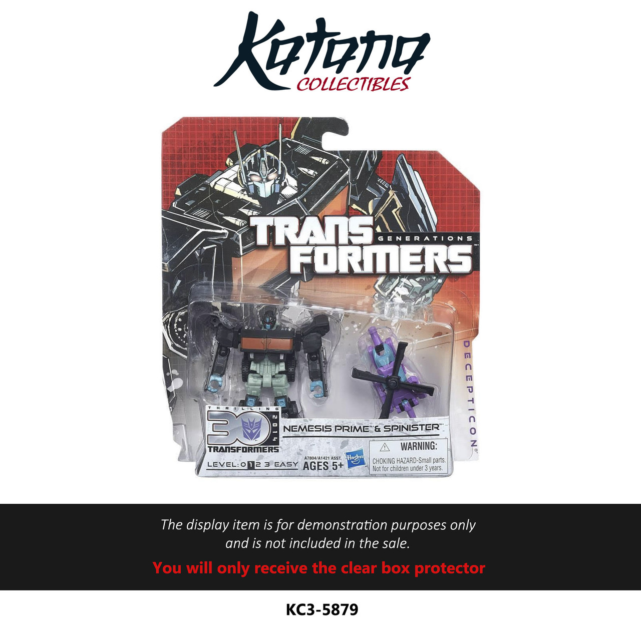 Katana Collectibles Protector For Transformers Thrilling 30 Legend Class - Nemesis Prime & Spinister