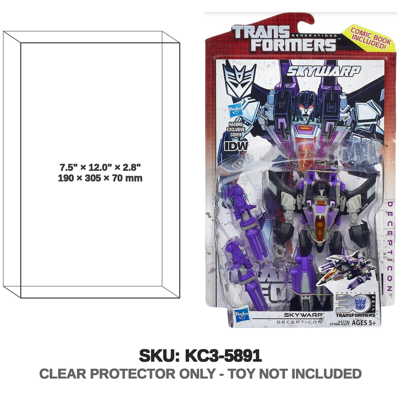 Skywarp Transformers Thrilling 30 Deluxe Class Figure