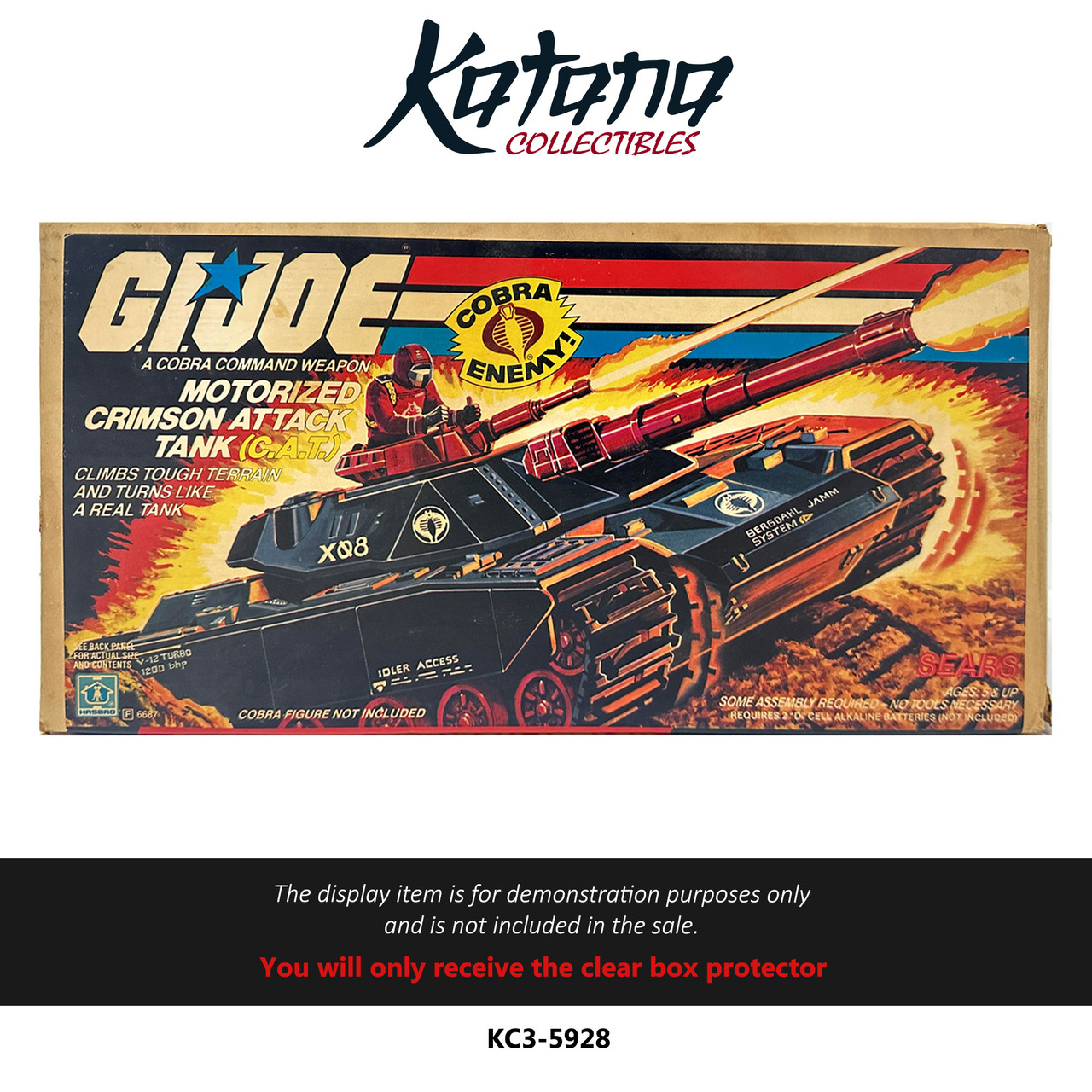 Katana Collectibles Protector For G.i. Joe Sears CAT Motorized Crimson Attack Tank