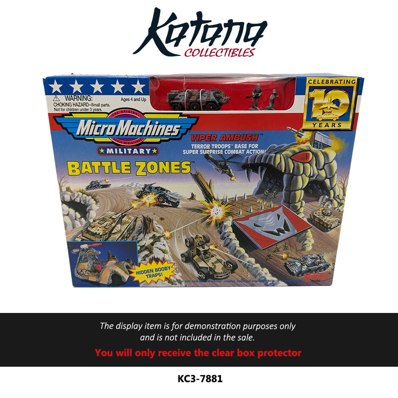 Katana Collectibles Protector For 1996 Micro Machines Military Battle Zones Playset (windowed box)