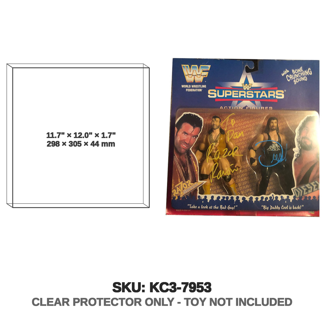 WWF Superstar 2-pack Jakks Razor Ramon and Diesel