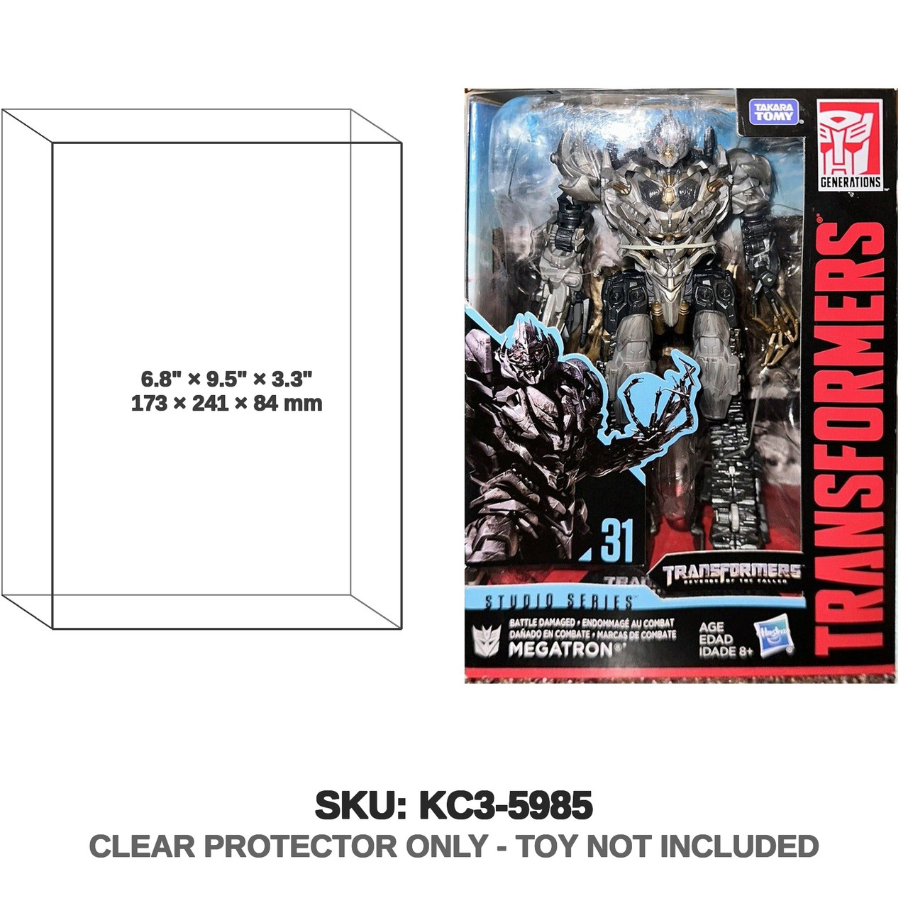 Battle Damage Megatron Transformers Studio Series Figure