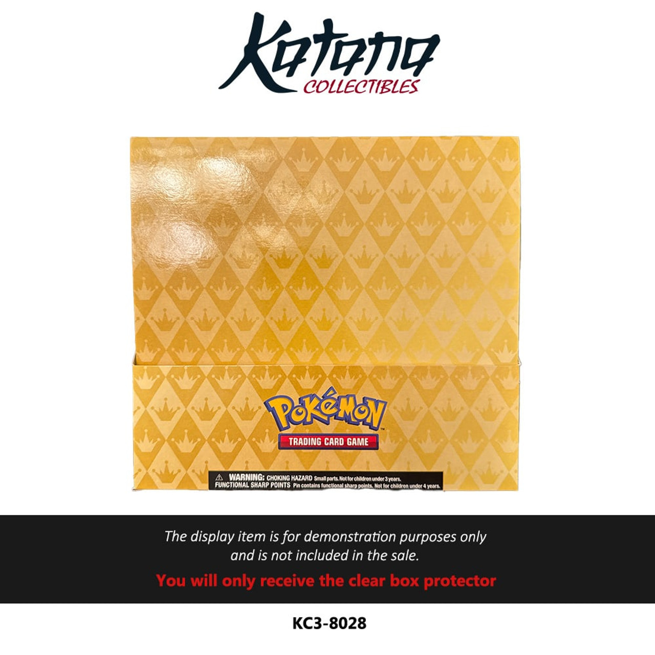 Katana Collectibles Protector For Pokemon Crown Zenith Pin Collection Display Box