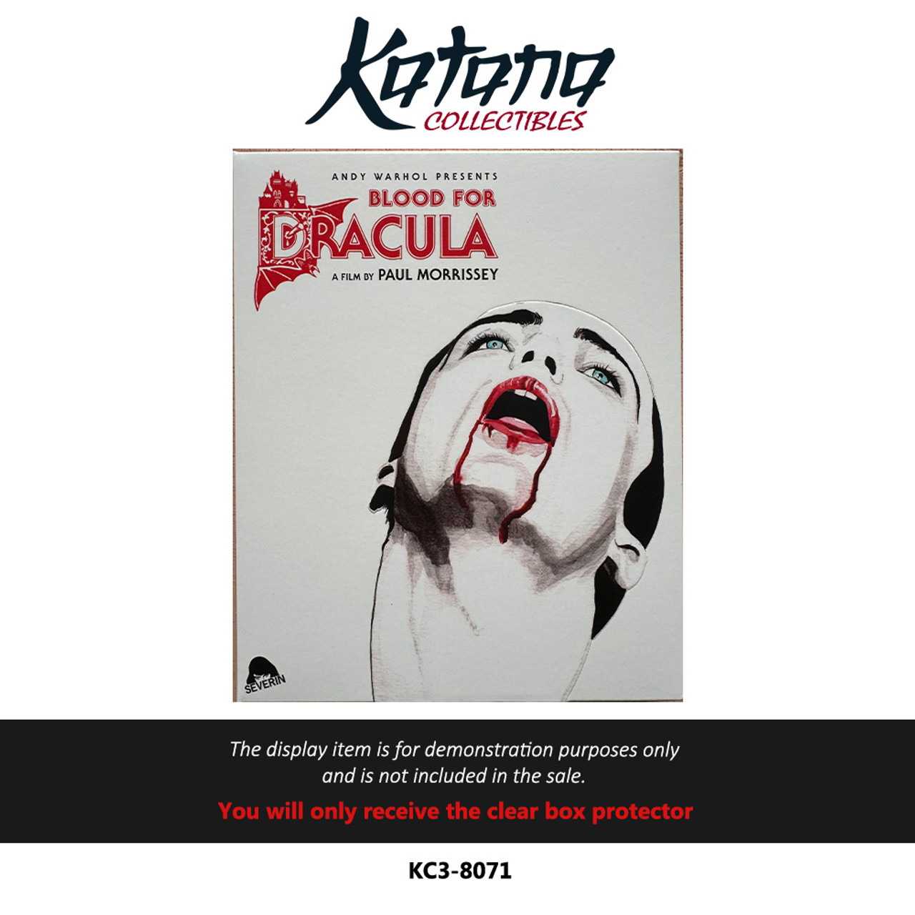 Katana Collectibles Protector For Blood for Dracula (1974) | Severin | 3-Disc 4K UHD Digipack with Slipcase