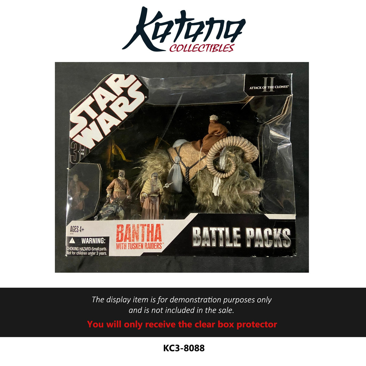 Katana Collectibles Protector For STAR WARS BATTLE PACKS BANTHA WITH TUSKEN RAIDERS