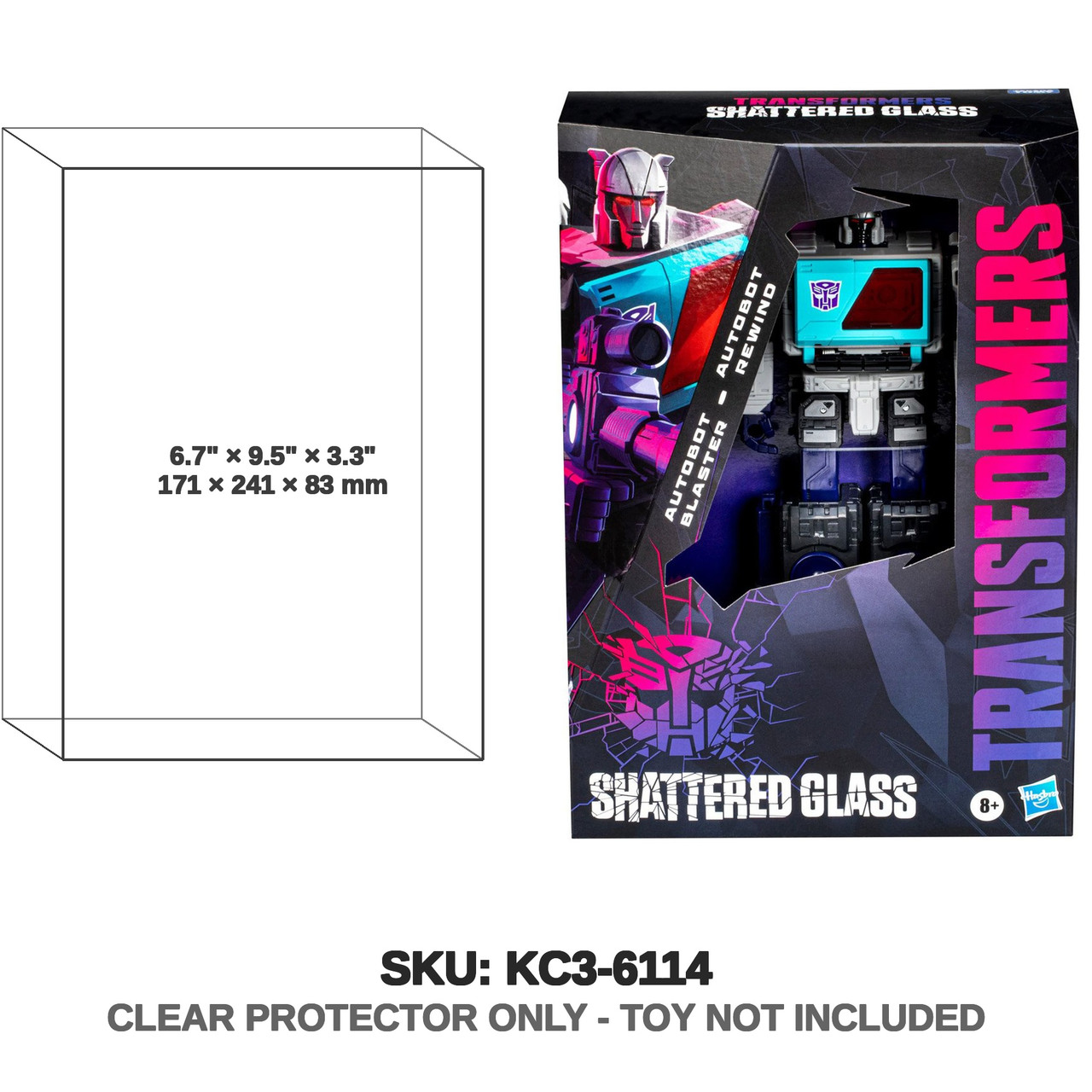 Hasbro Transformers Shattered Glass Autobot Blaster with Autobot Rewind