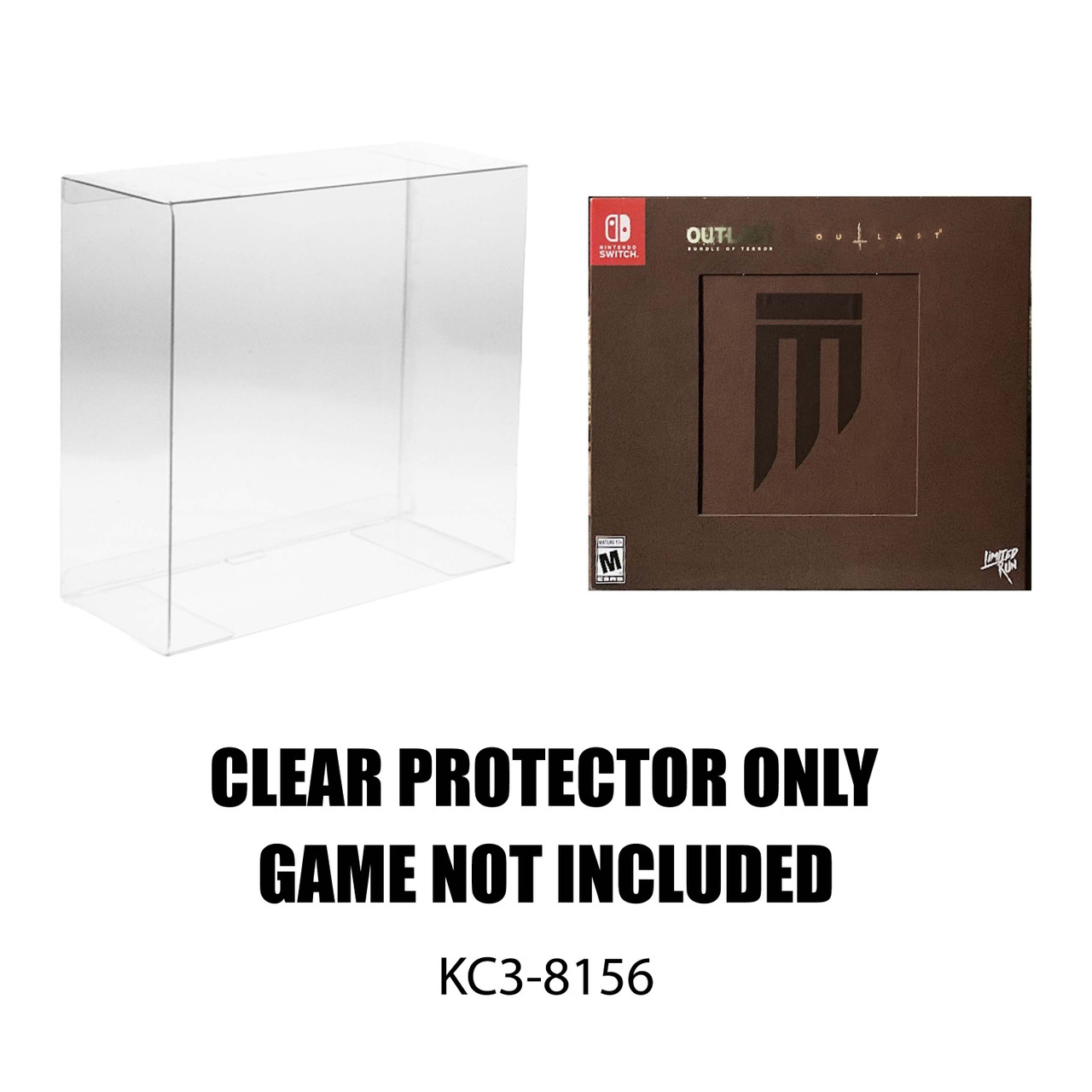 Protector For OUTLAST Limited Run Games Collectors Edition MURKOFF BRIEFCASE EDITION: Bundle Of Terror & Outlast II Nintendo Switch