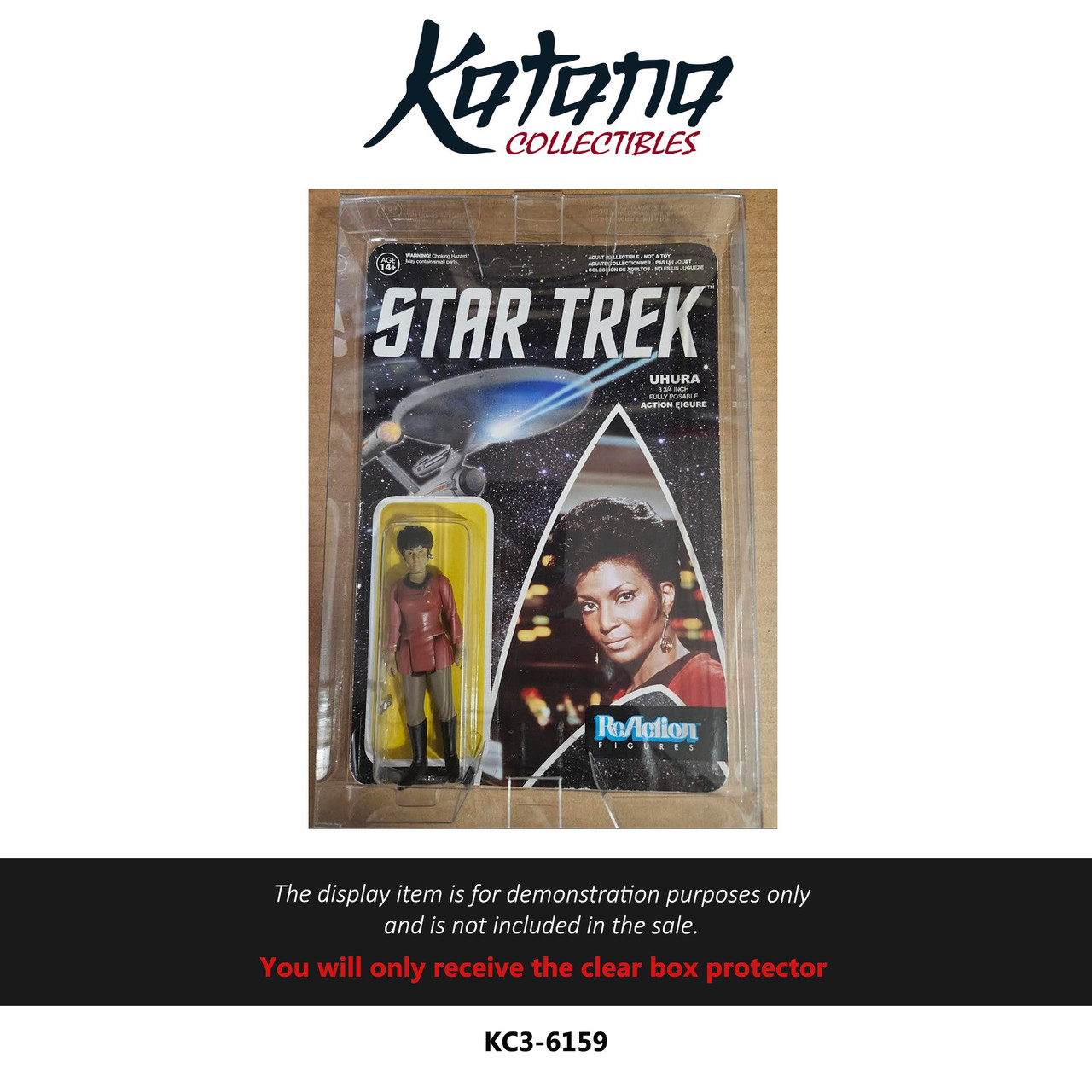 Katana Collectibles Protector For Super7 - Star Trek Reaction Uhura