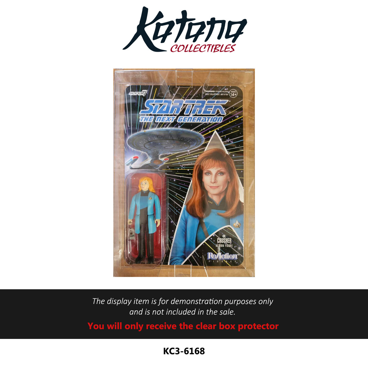 Katana Collectibles Protector For Super7 - Star Trek Reaction Beverly Crusher