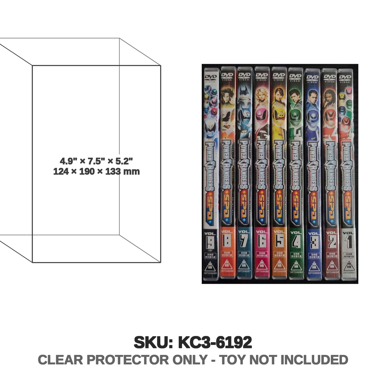 Bandai Power Rangers S.P.D. 9 DVD Toei Set