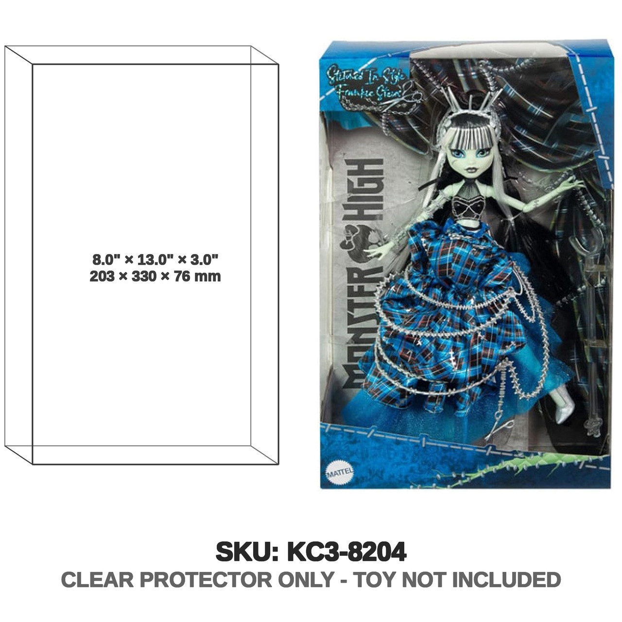 Monster High Frankie Stein Doll with Original Sculpt| Stitched in Style Collector Doll with Deconstructed Gown and Sewing-Inspired Accessories (Amazon Exclusive)