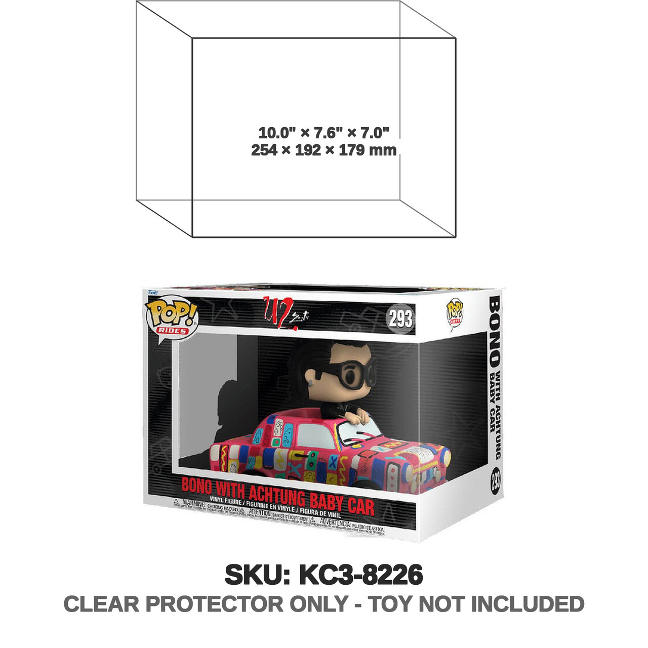 Funko Pop! Rides U2 Bono with Achtung Baby Car 293
