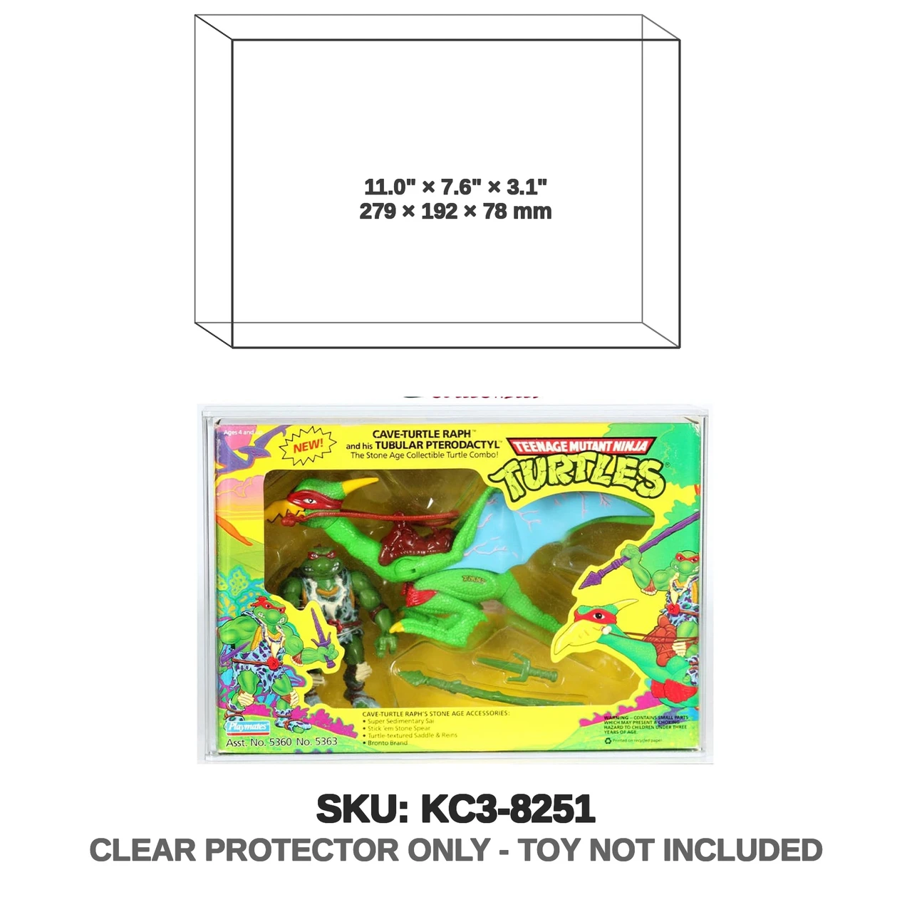 Cave Turtle Raph Teenage Mutant Ninja Turtles Pterodactyl Set