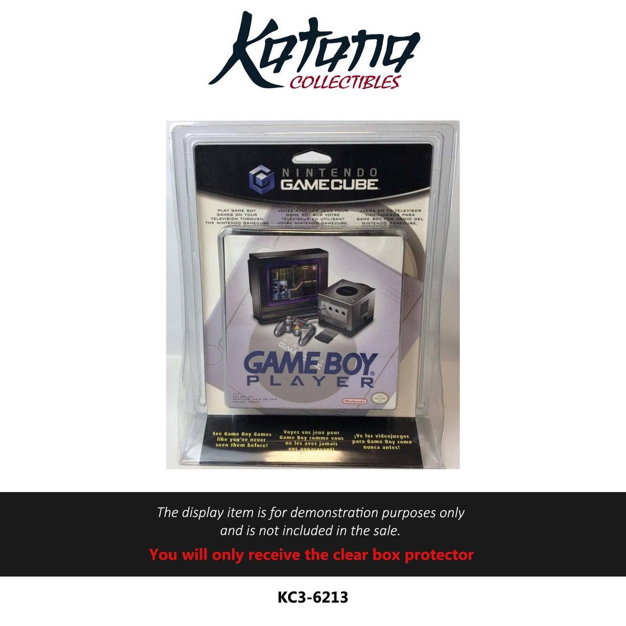Katana Collectibles Protector For Gamecube Gameboy Player Blister