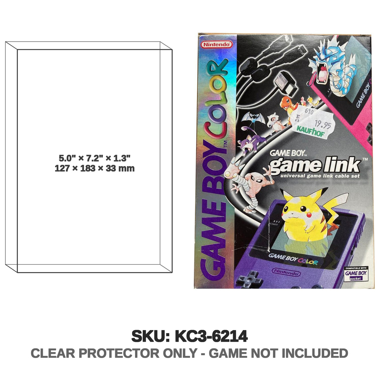 Nintendo Pokemon Game Boy Color Link Cable With Adapter