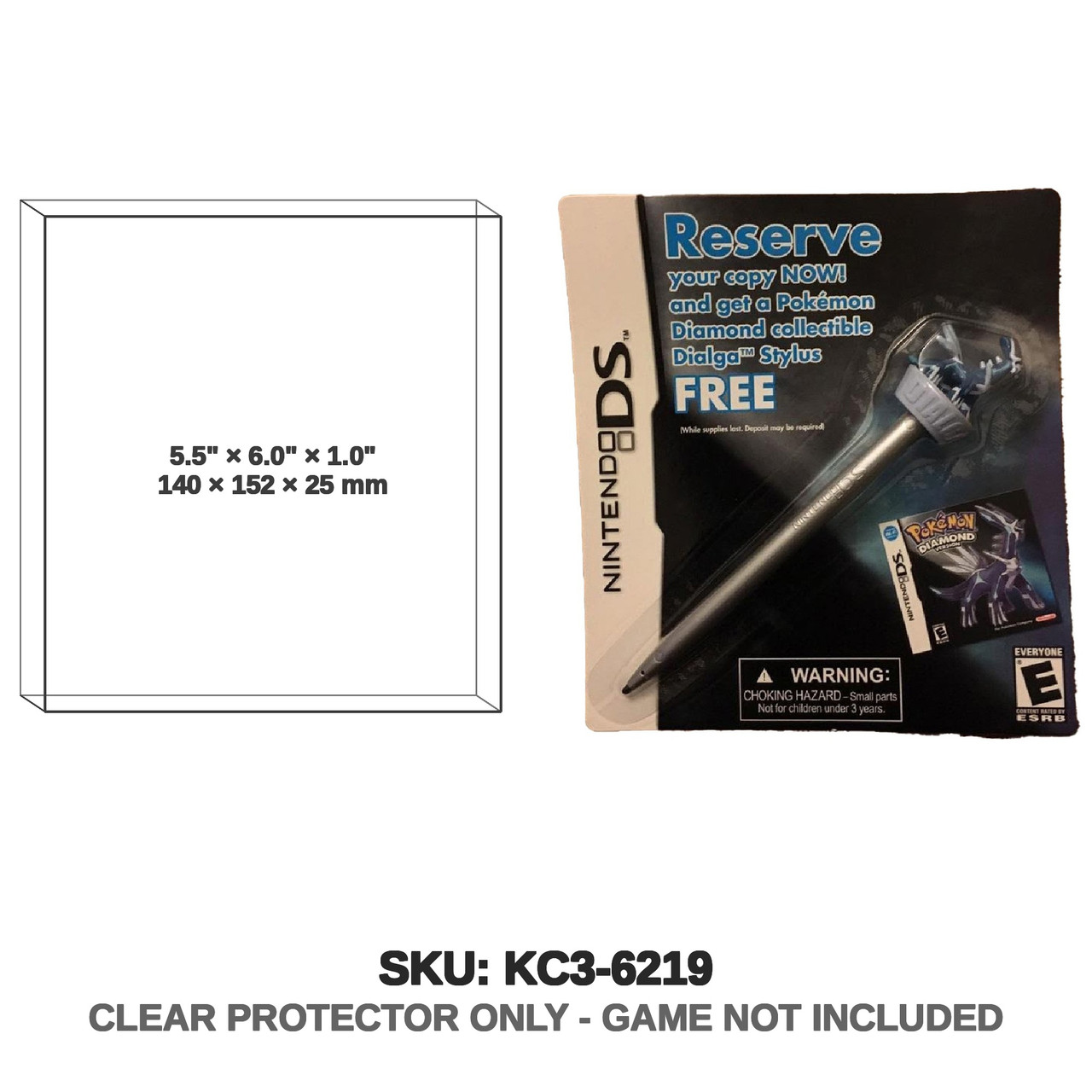 Pokemon Dialga Pre-Order Bonus Stylus Nintendo DS