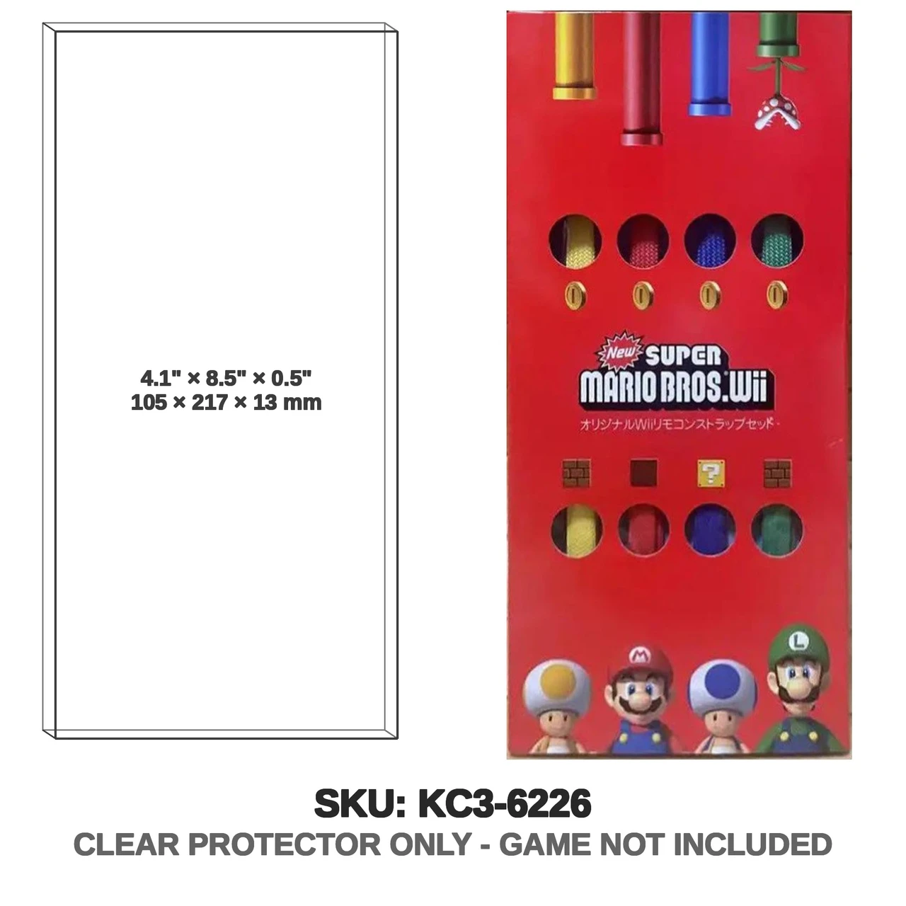 Nintendo Super Mario Bros. Wii Remote Strap Set