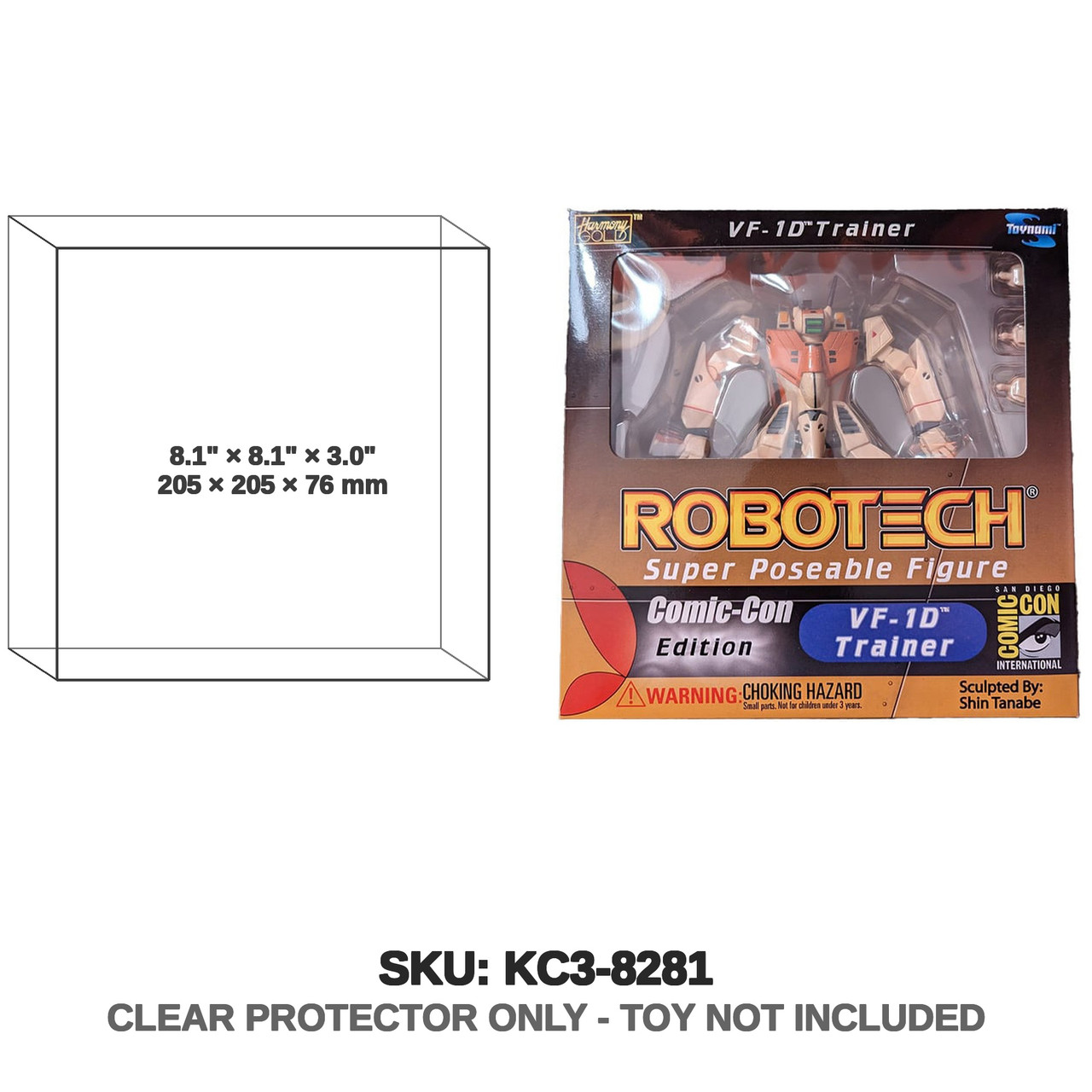 Bandai Robotech Super Poseable VF-1D Trainer 2002 Comic-Con Edition