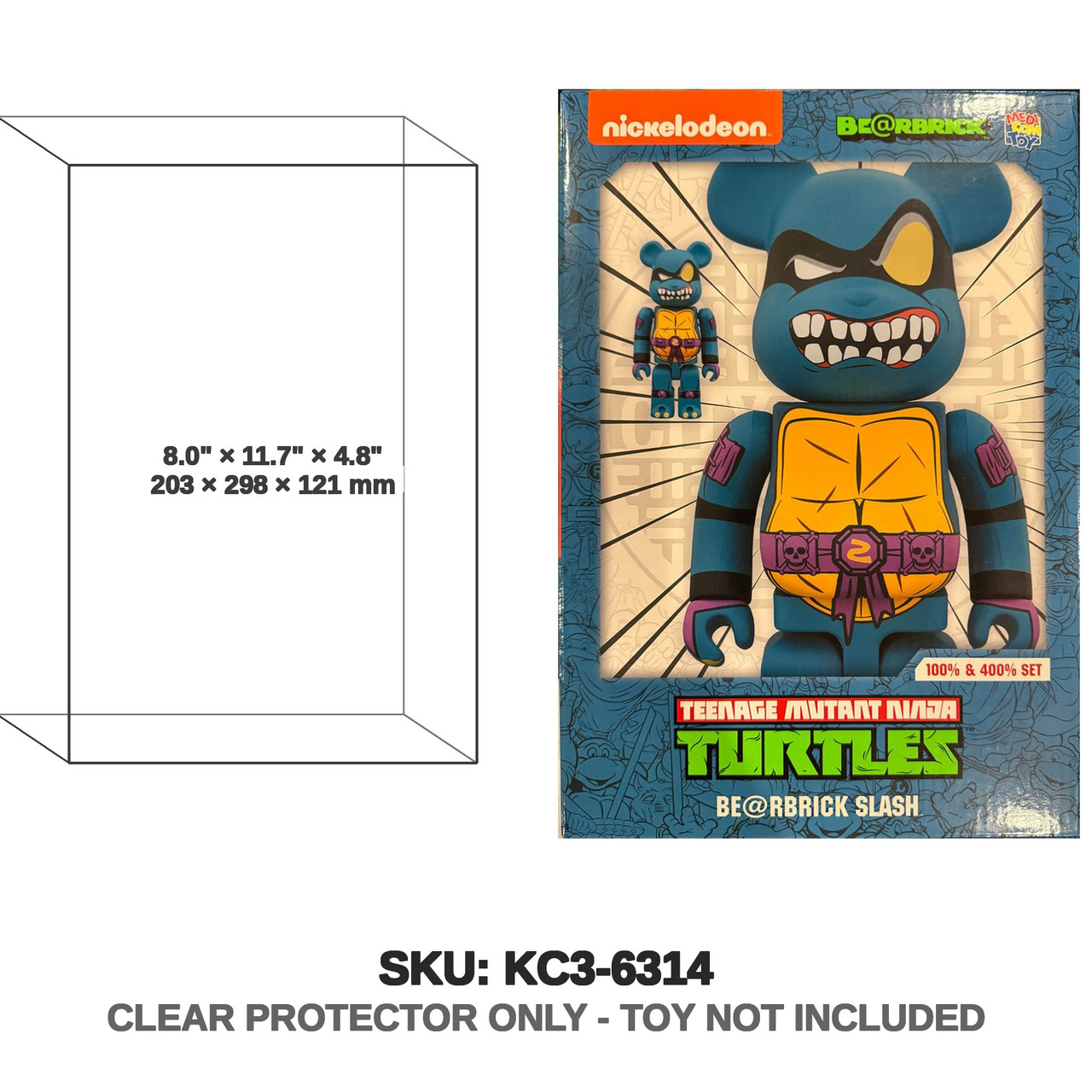 Medicom Toy Teenage Mutant Ninja Turtles Bearbrick Slash