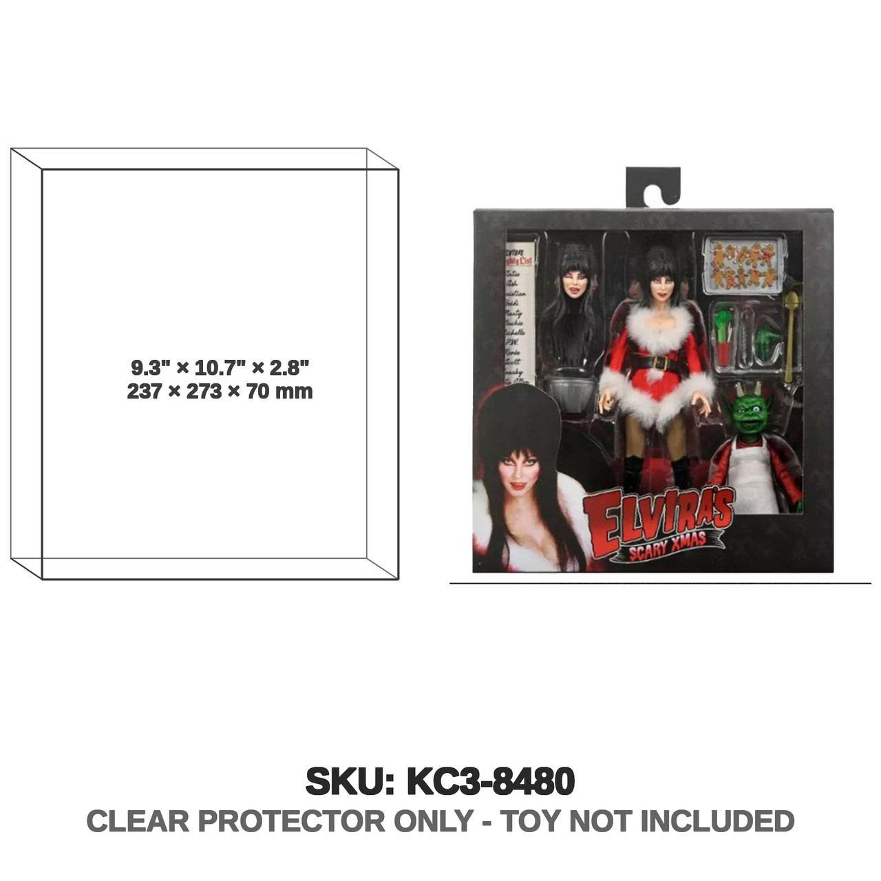 Elvira Scary Xmas Figure