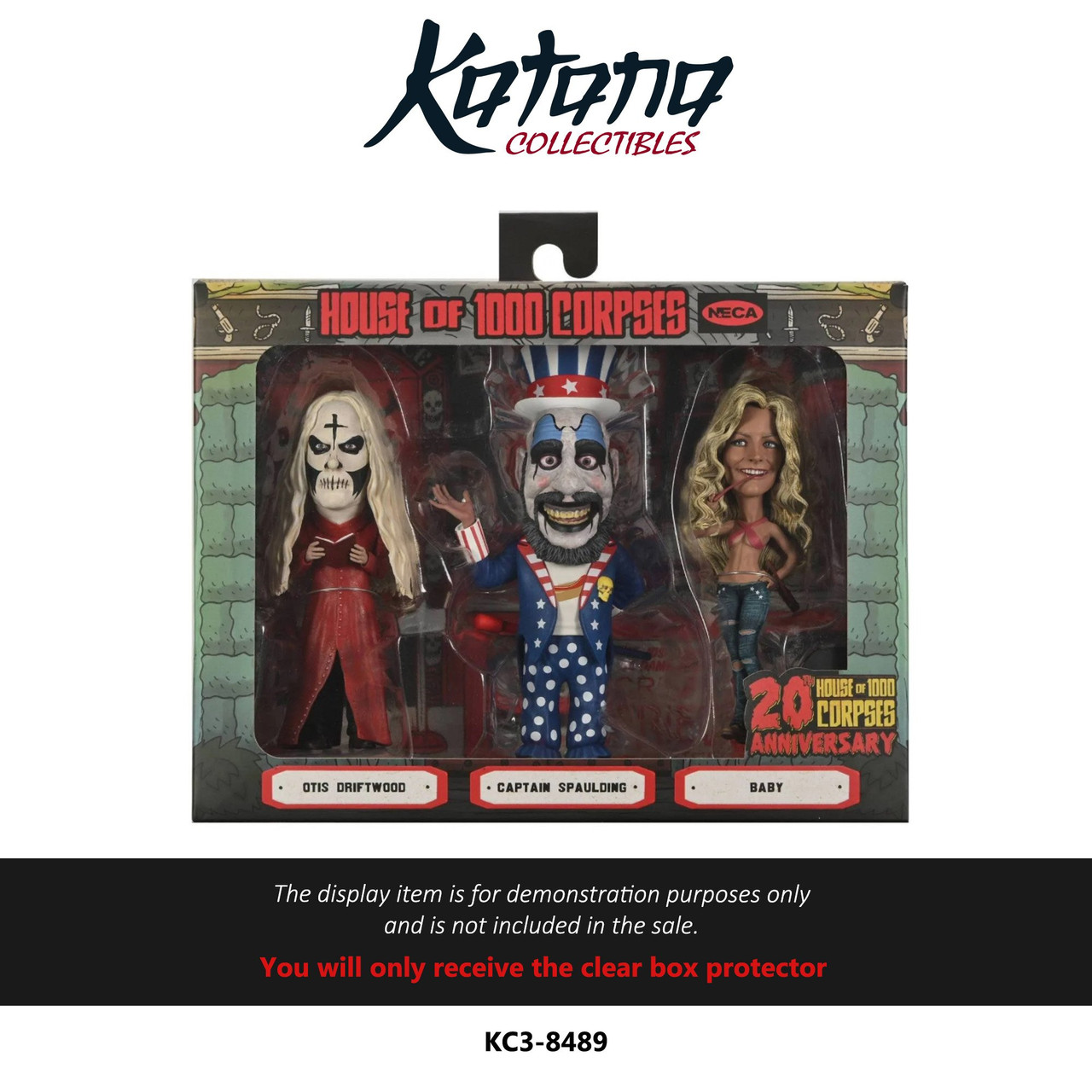 Katana Collectibles Protector For Neca House Of 1000 Corpses 20Th Anniversary Little Big Head Figure Three-Pack
