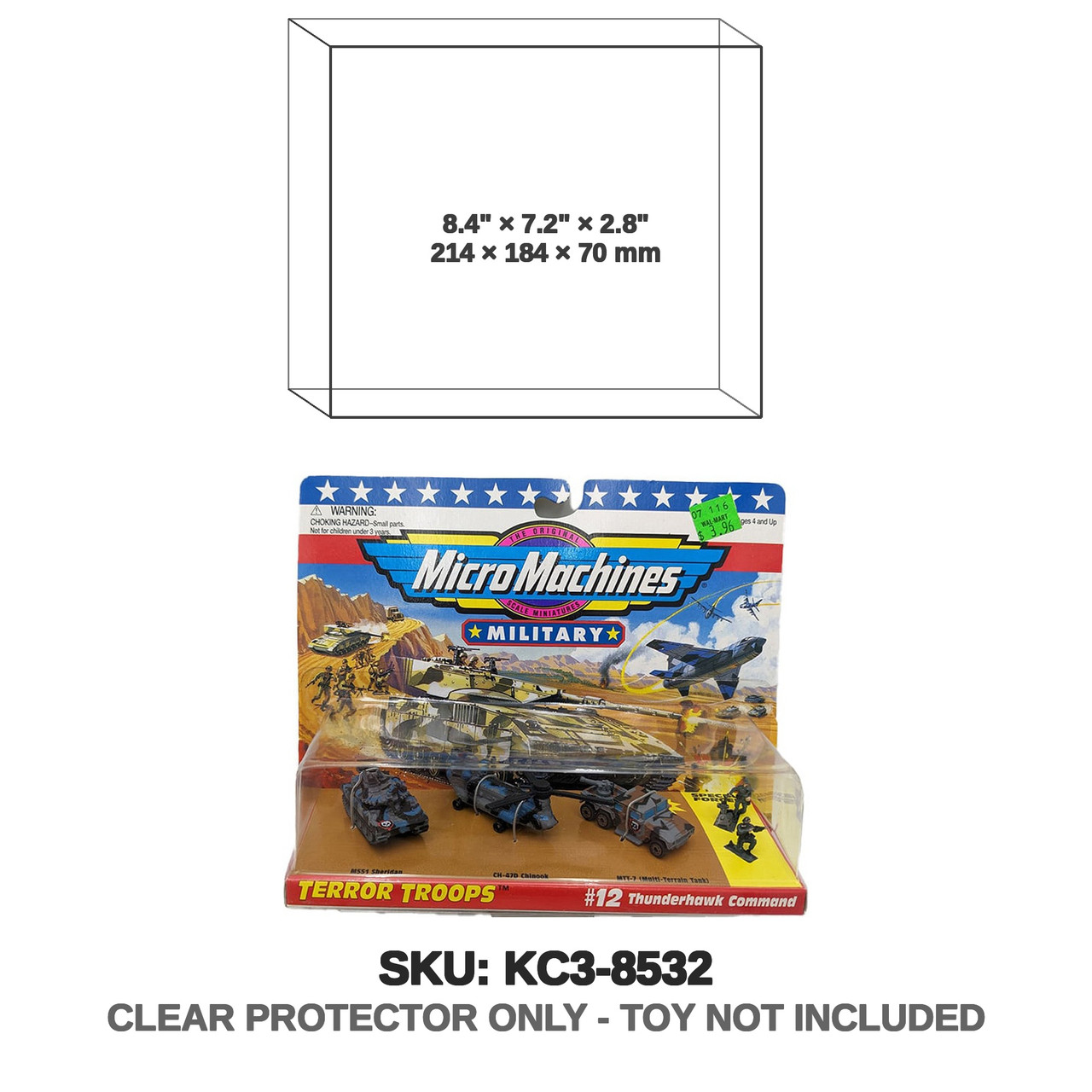 94-'98 Micro Machines Military Vehicle Packs - Large (2 3/4" Depth)