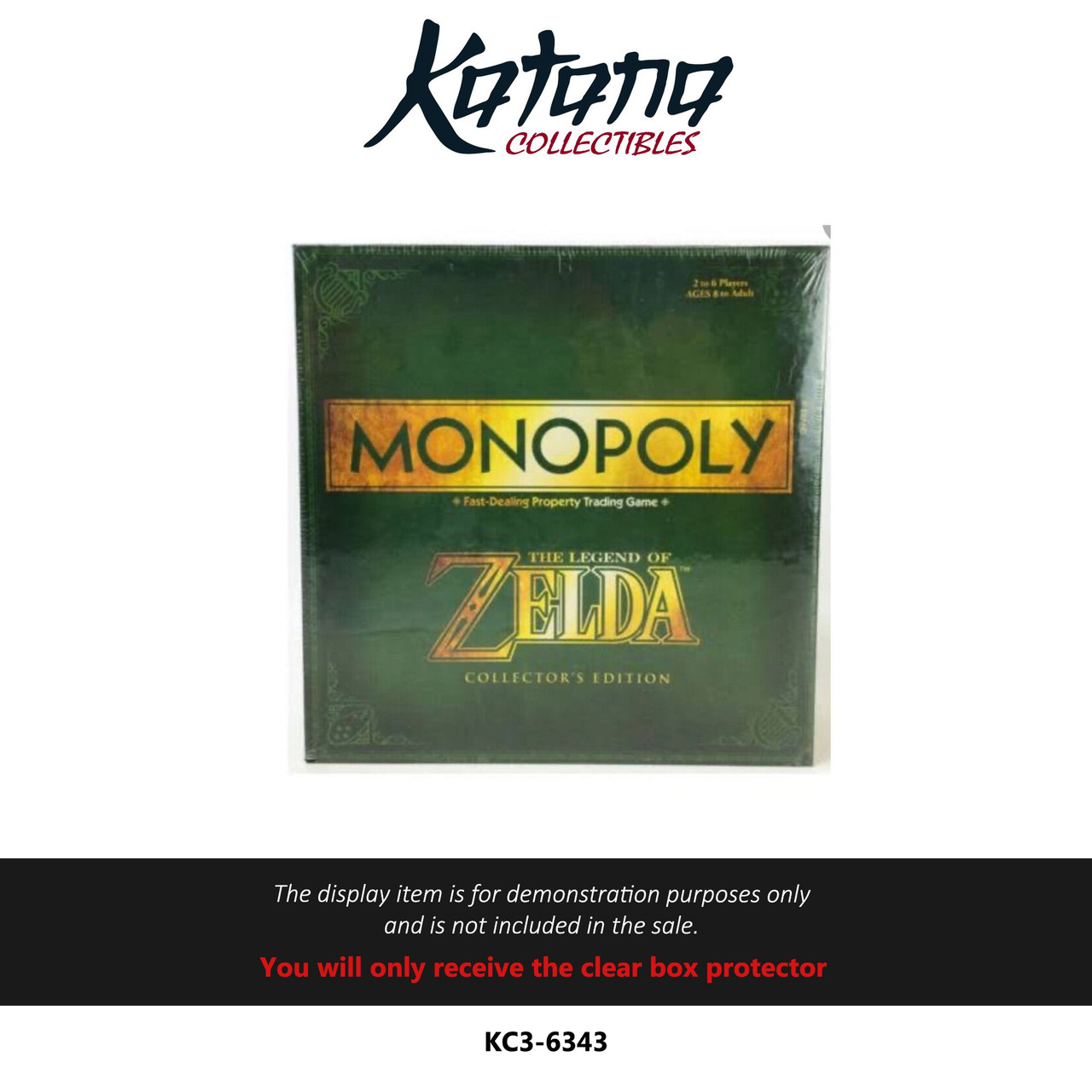 Katana Collectibles Protector For Monopoly The Legend Of Zelda Collector'S Edition
