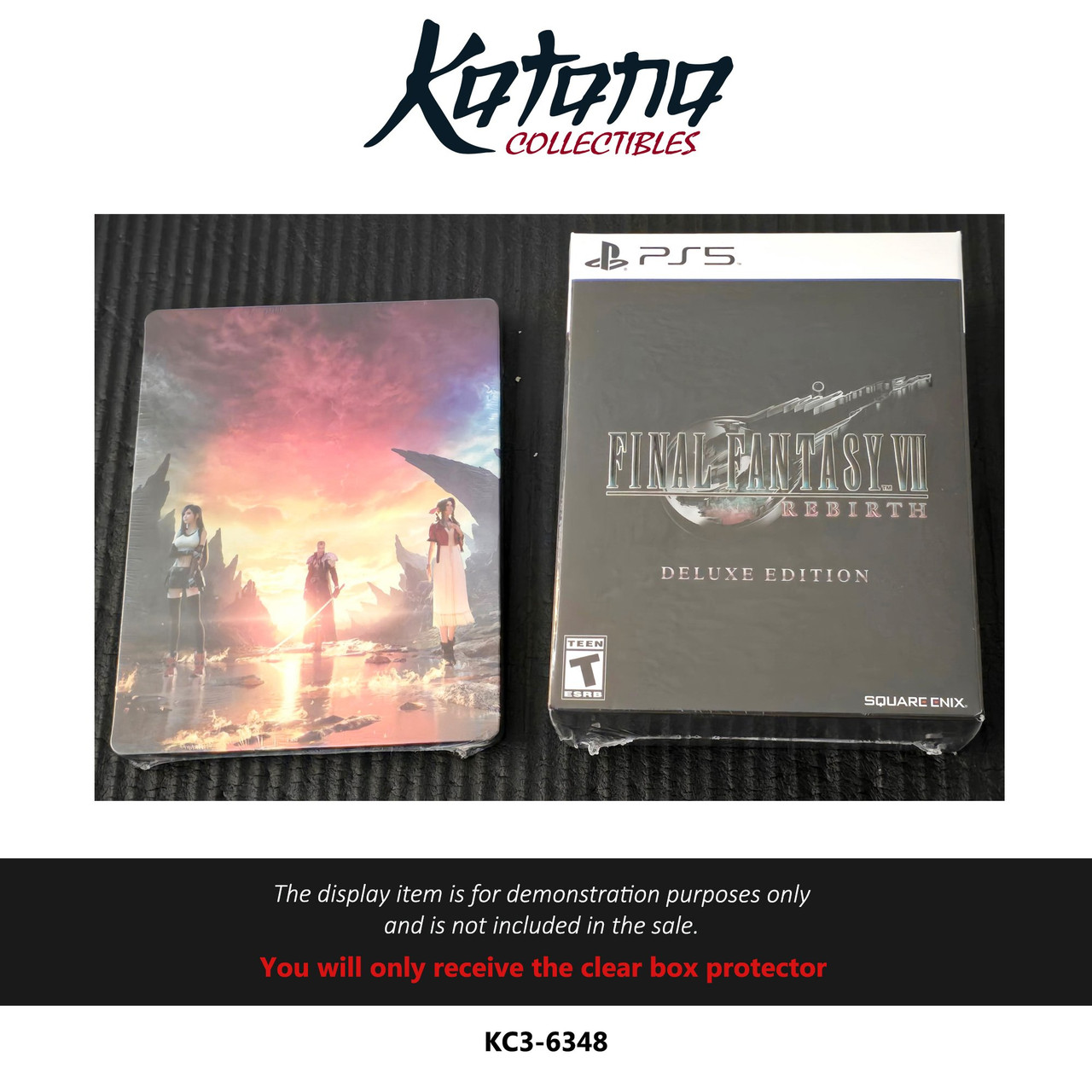 Katana Collectibles Protector For Final Fantasy VII Rebirth Ps5 + Steelbook Combo