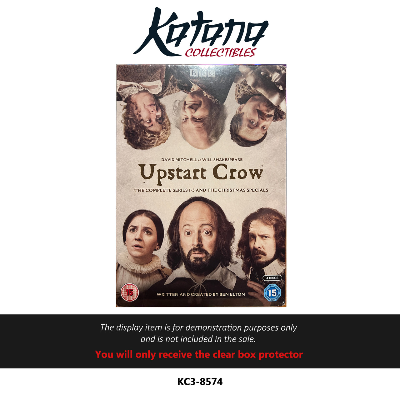 Katana Collectibles Protector For Upstart Crow The Complete Series 1-3 Dvd Region B