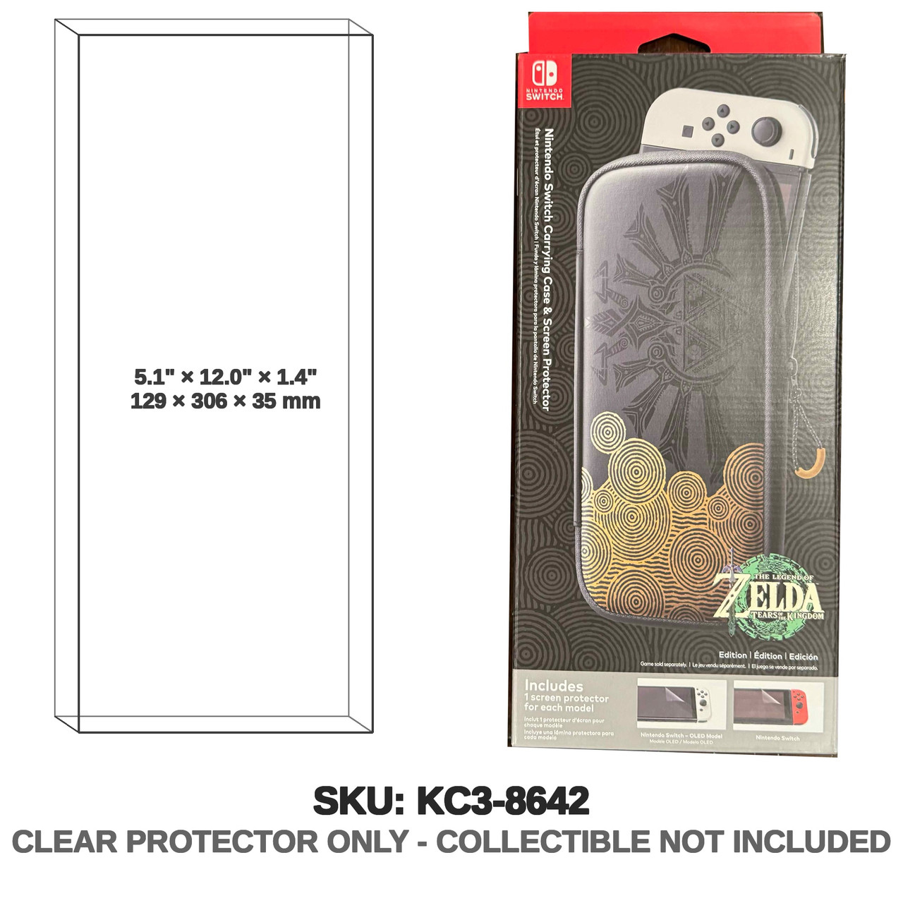 Tears of the Kingdom Zelda Carrying Case Box Switch