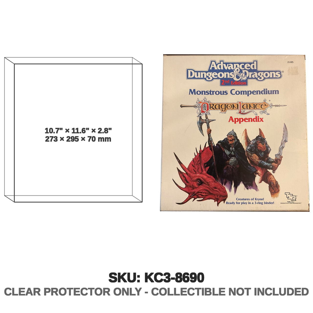 TSR Dungeons & Dragons Monstrous Compendium Dragonlance Appendix