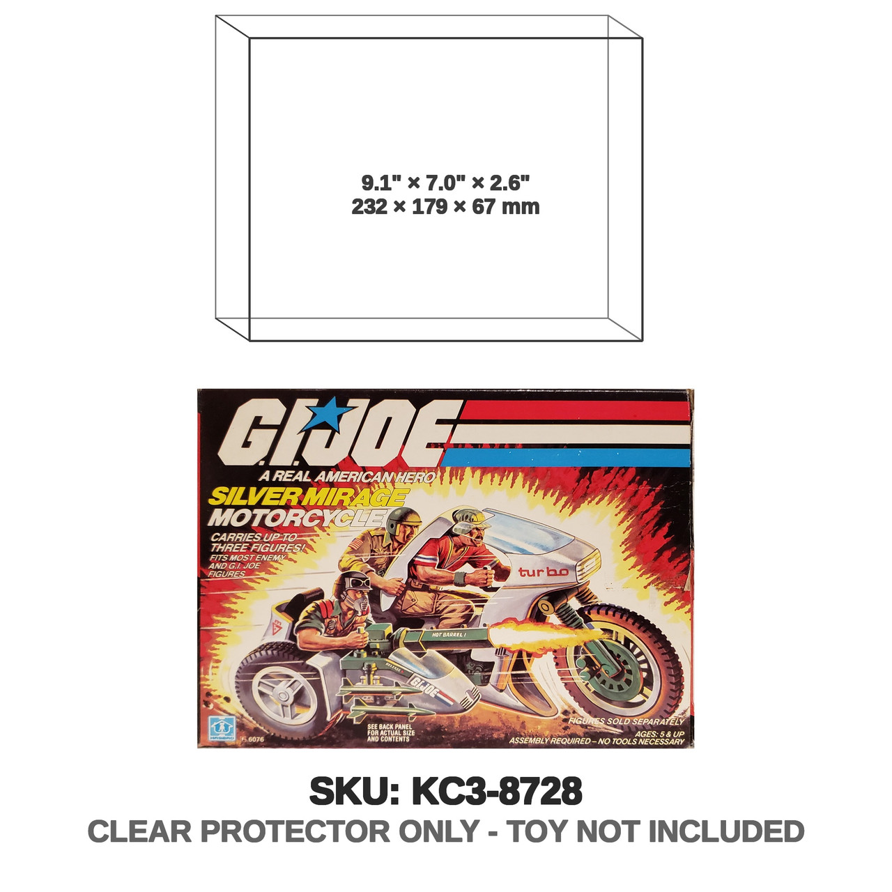 Silver Mirage Motorcycle G.I. Joe A Real American Hero 1985 Vehicle