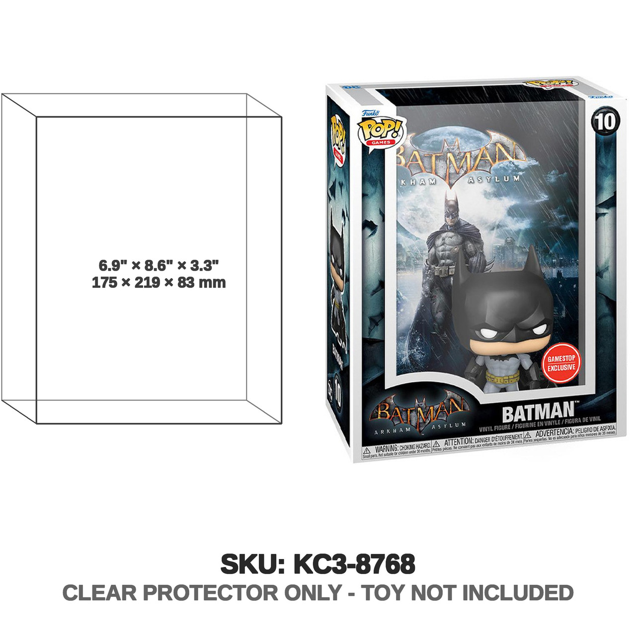 Batman Arkham Asylum Game Cover Figure