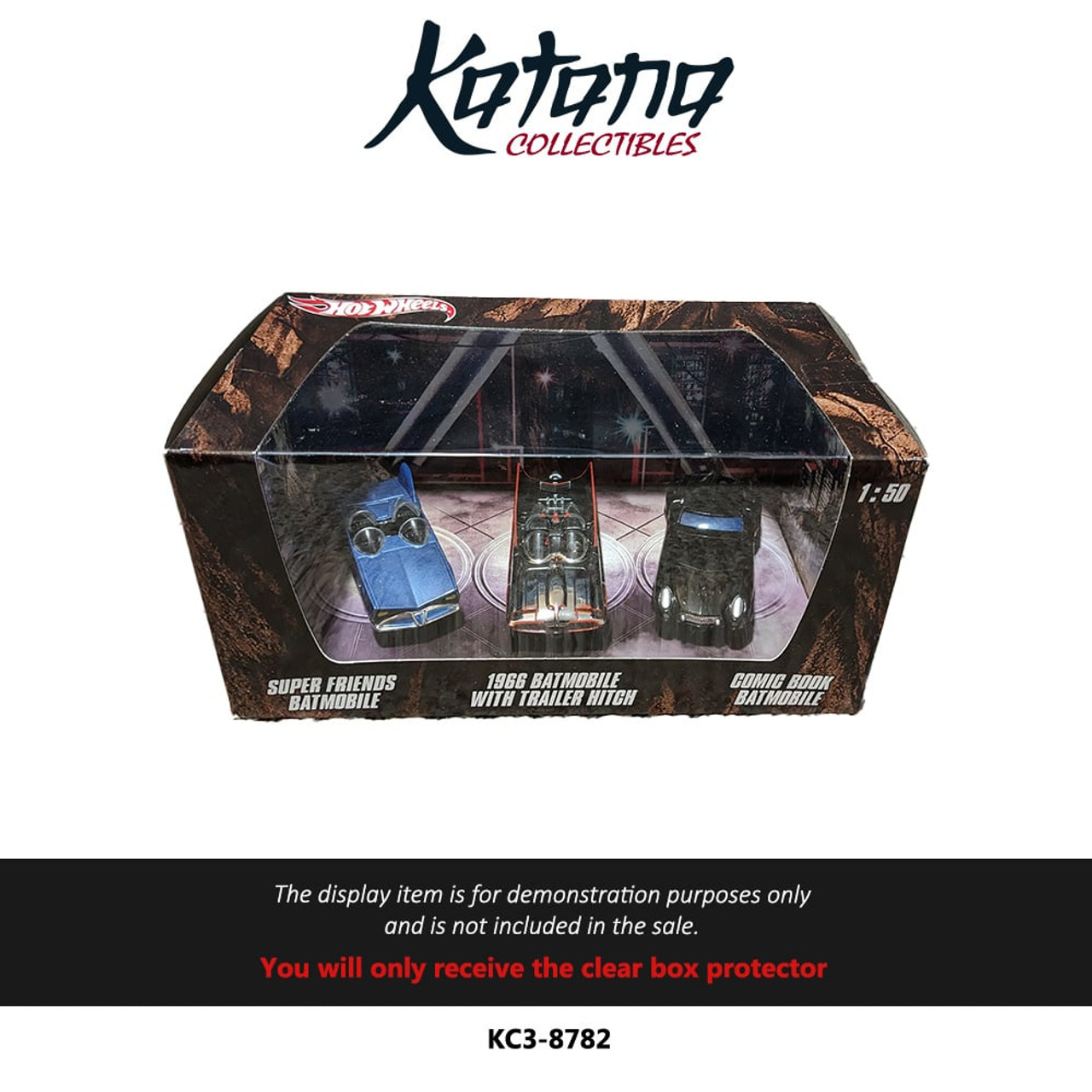 Katana Collectibles Protector For Hot Wheels Batmobile 3 Car Set