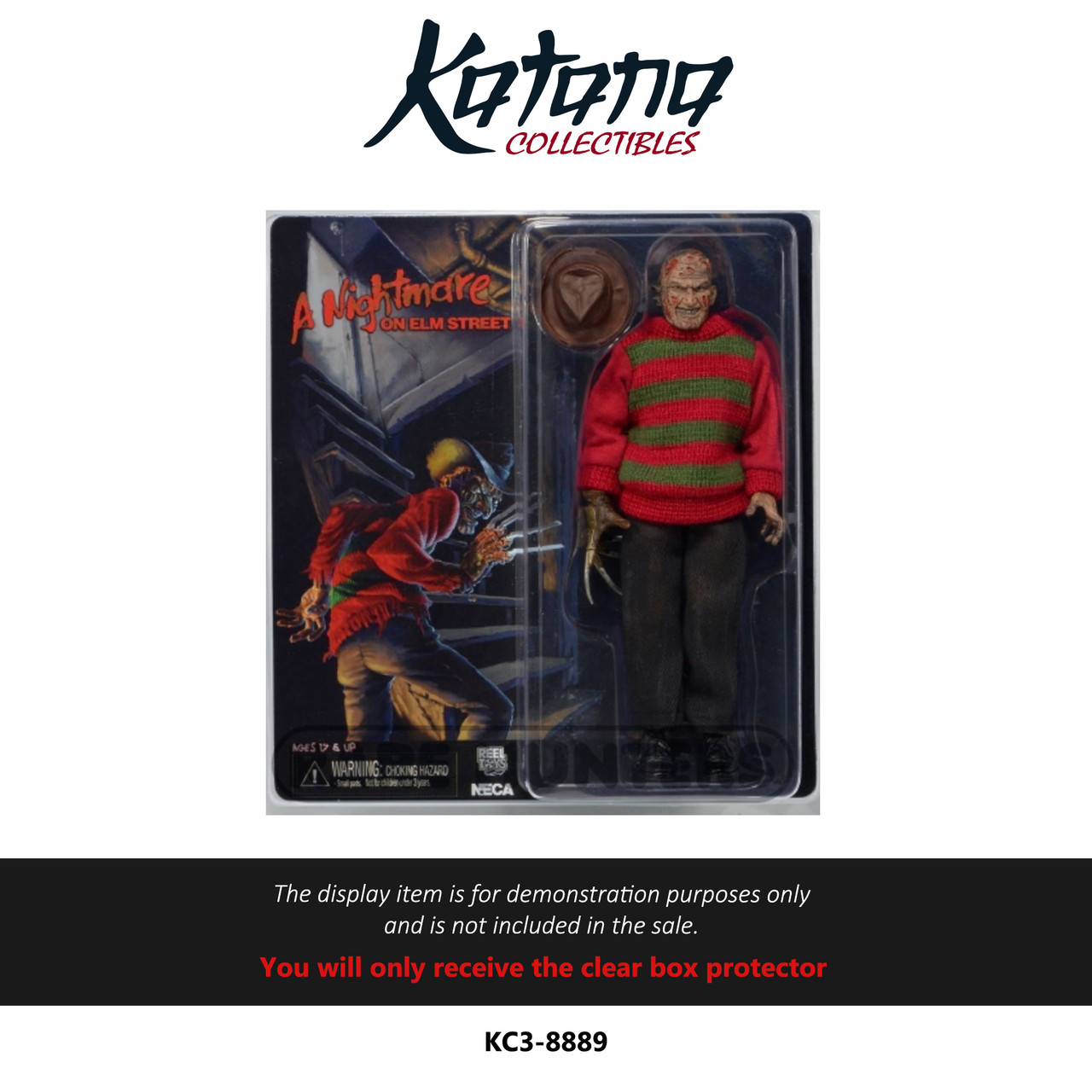 Katana Collectibles Protector For Neca Nightmare On Elm Street Freddy Krueger 8-Inch Retro Action Figure