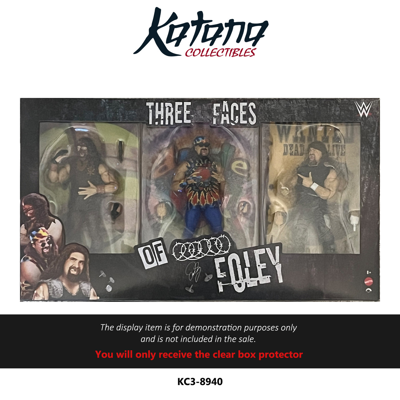 Katana Collectibles Protector For Three Faces Of Foley 3-Pack (Ringside Exclusive)