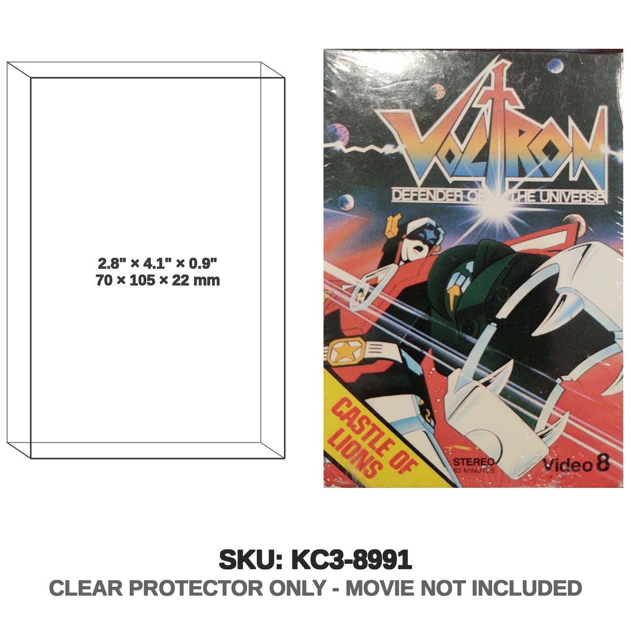 Voltron Castle Of Lions Video 8 VHS