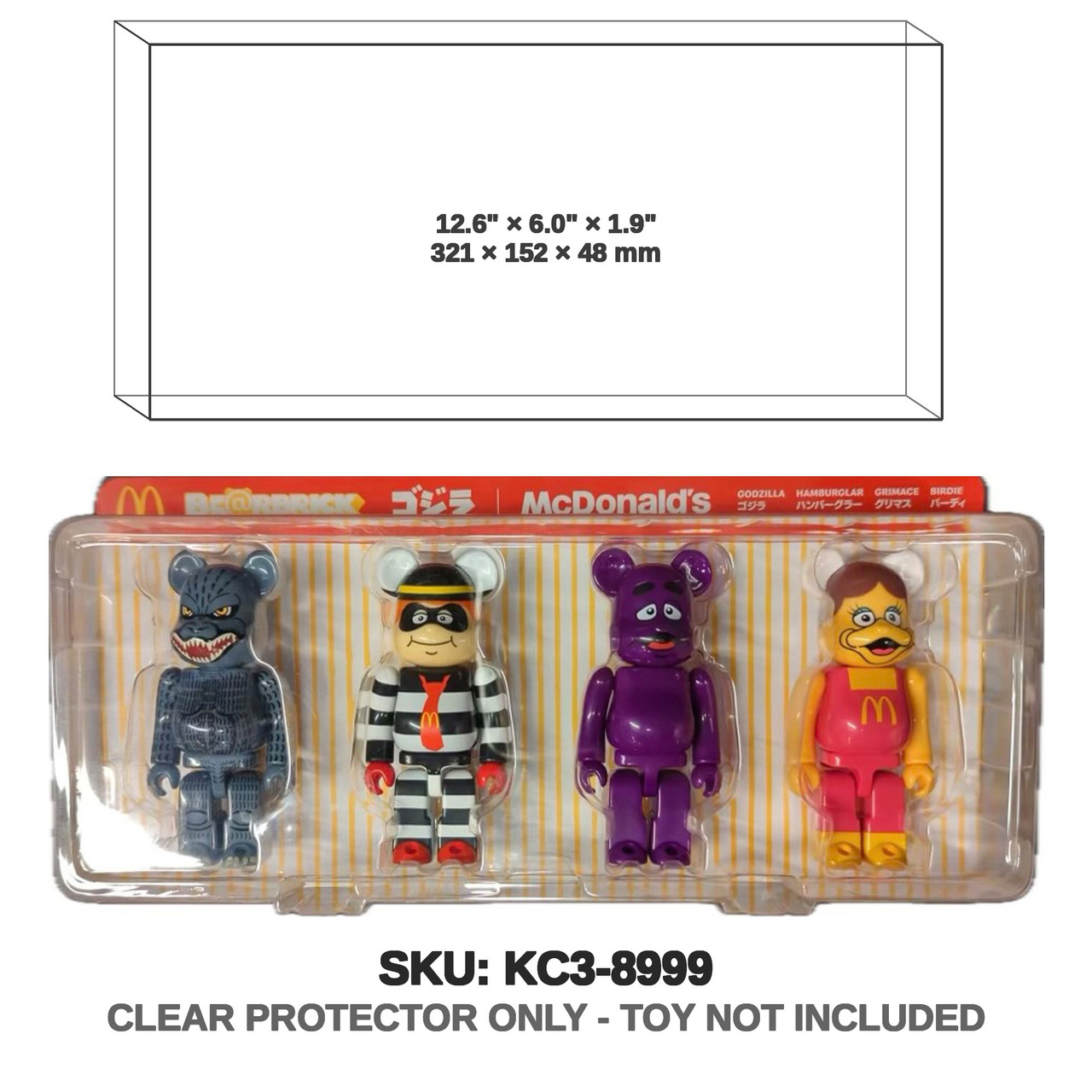 Protector For Medicom Toy Godzilla Bearbrick McDonald's  | Katana