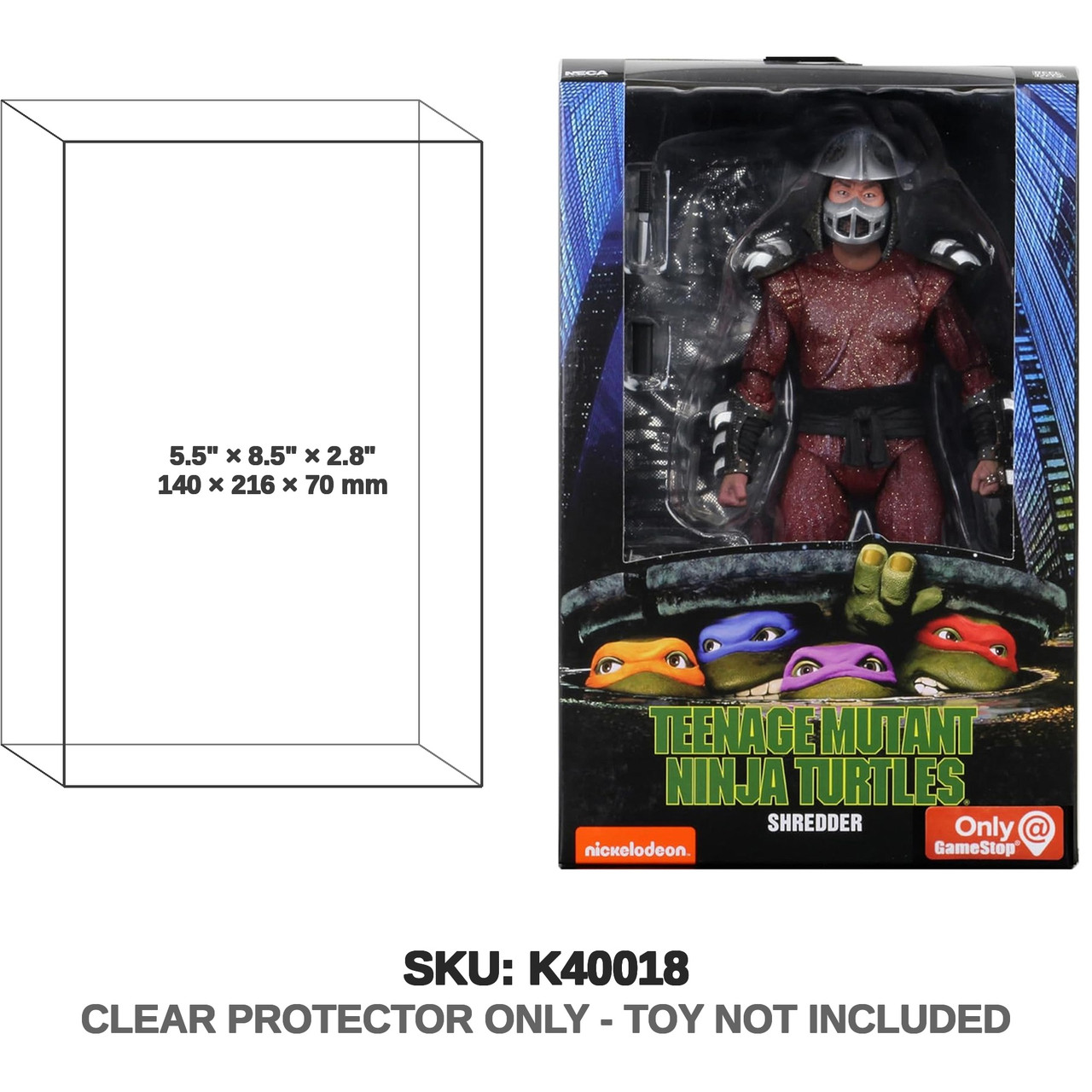 NECA TMNT Nickelodeon Gamestop exclusive Shredder