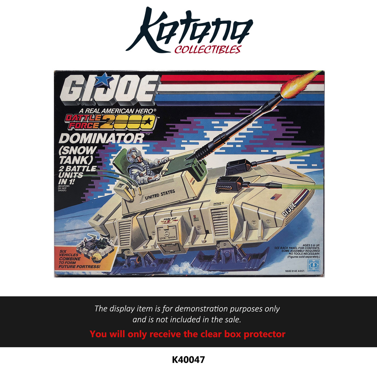 Katana Collectibles Protector For 1987 G.I. Joe Battle Force 2000 Dominator
