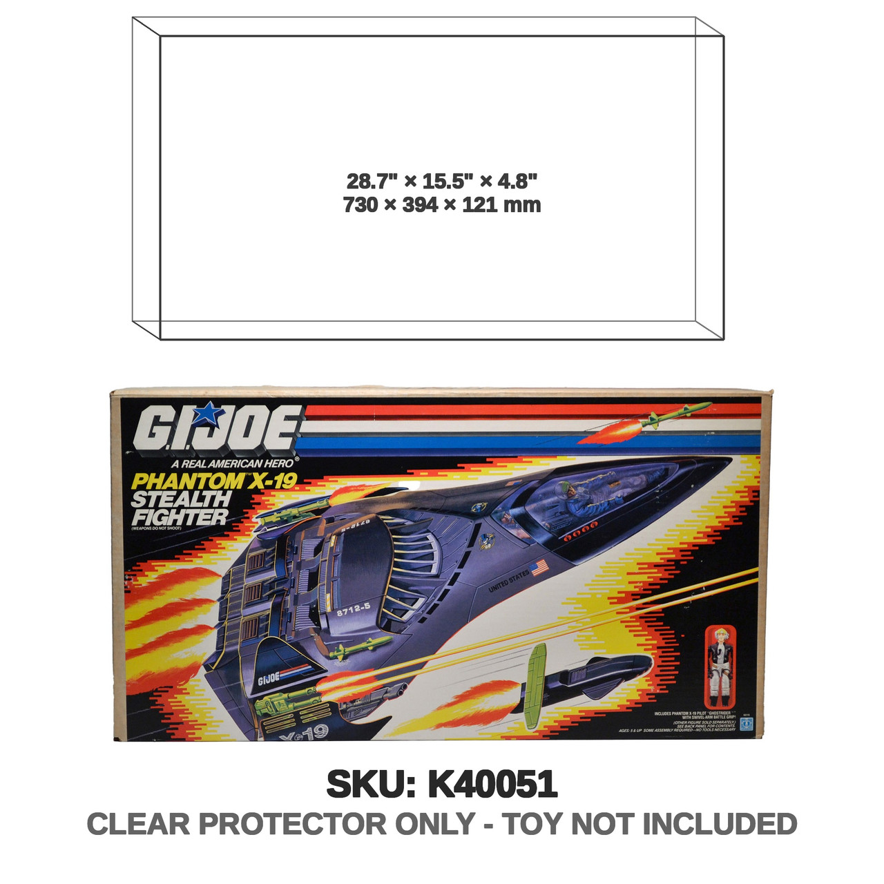 1988 G.I. Joe Phantom X-19 Stealth Fighter