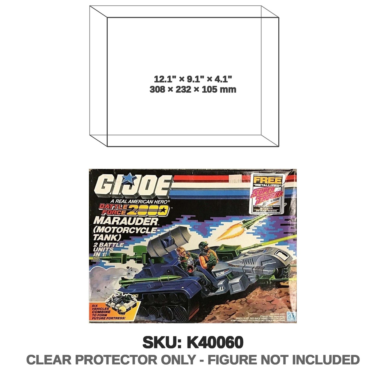 Marauder Motorcycle Tank G.I. Joe Battle Force 2000 Vehicle