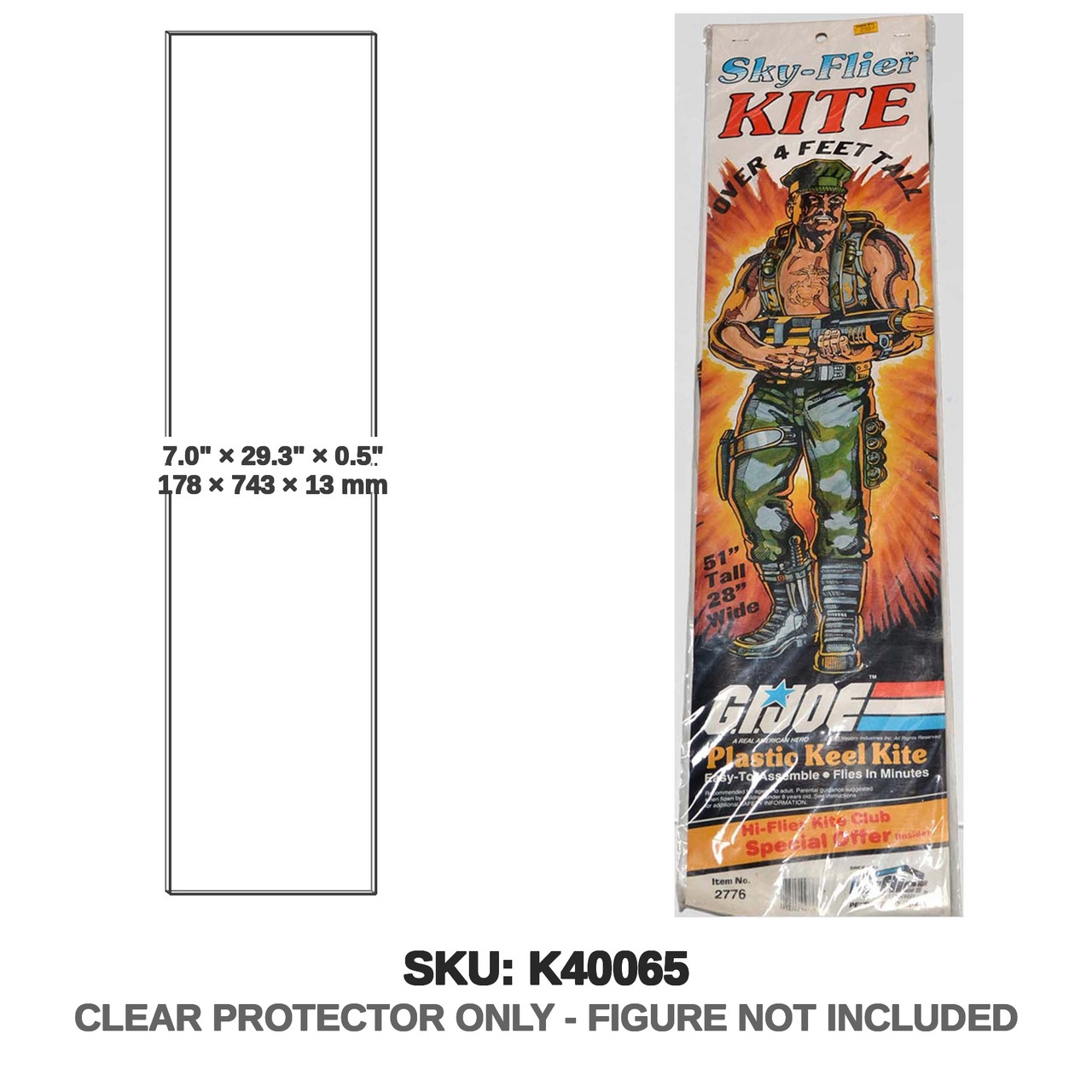 Hi-Flier G.I. Joe Sky-Flier Plastic Keel Kite GungHo Light
