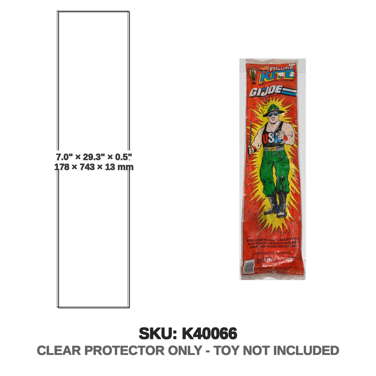 G.I. Joe Sky-Flier Plastic Keel Kite by hi-flier - Sgt Slaughter