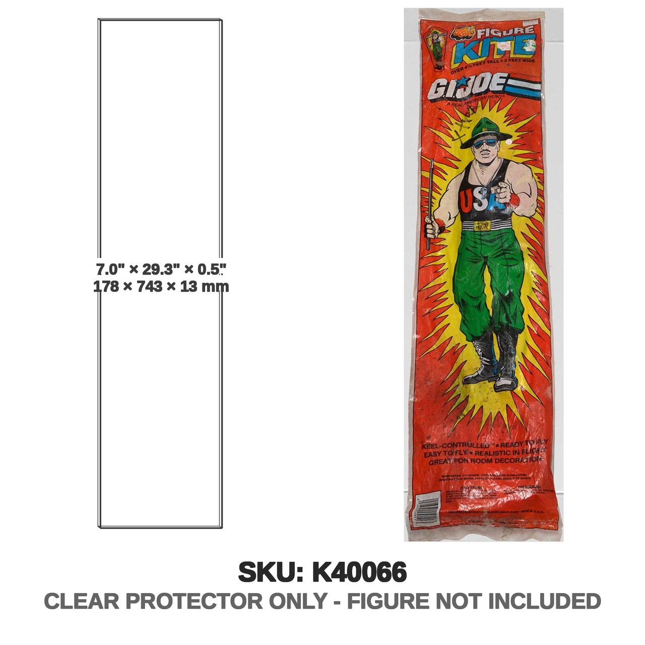 Hi-Flier G.I. Joe Sky-Flier Plastic Keel Kite Sgt Slaughter