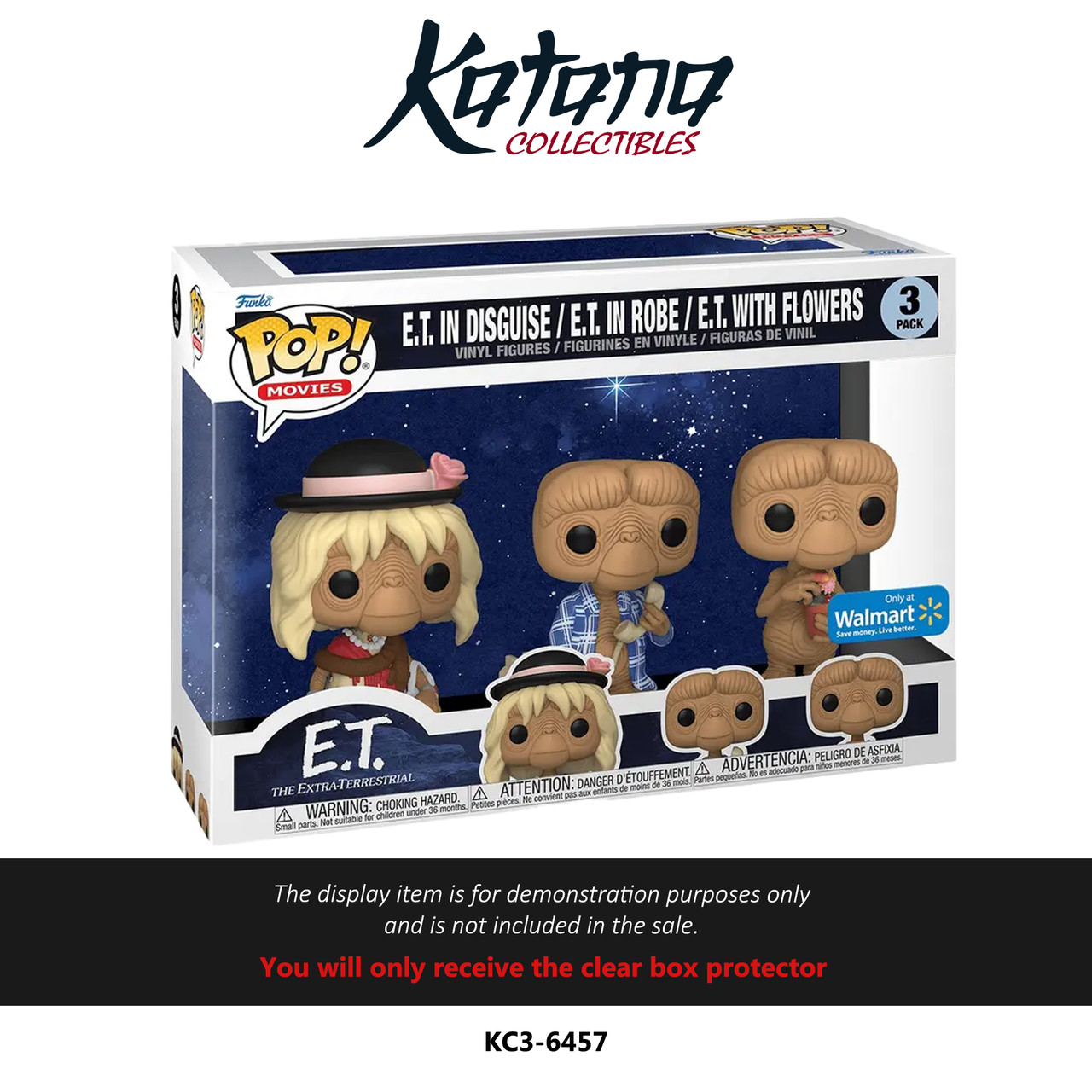 Katana Collectibles Protector For Funko 3-pack ET 40TH Anniversary