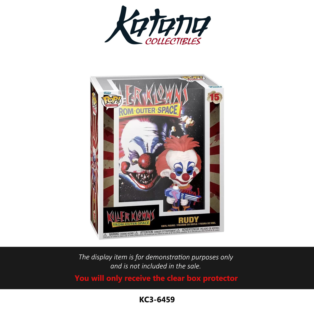 Katana Collectibles Protector For Funko Pop! VHS Covers: Killer Klowns from Outer Space - Rudy