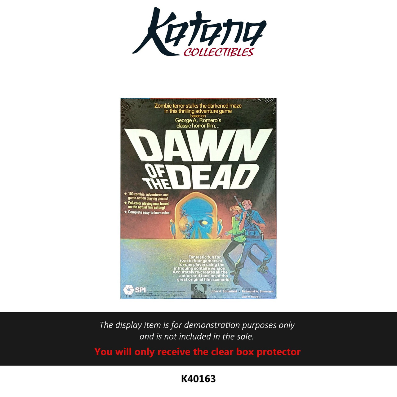 Katana Collectibles Protector For Dawn Of The Dead Board Game 1978 SPI