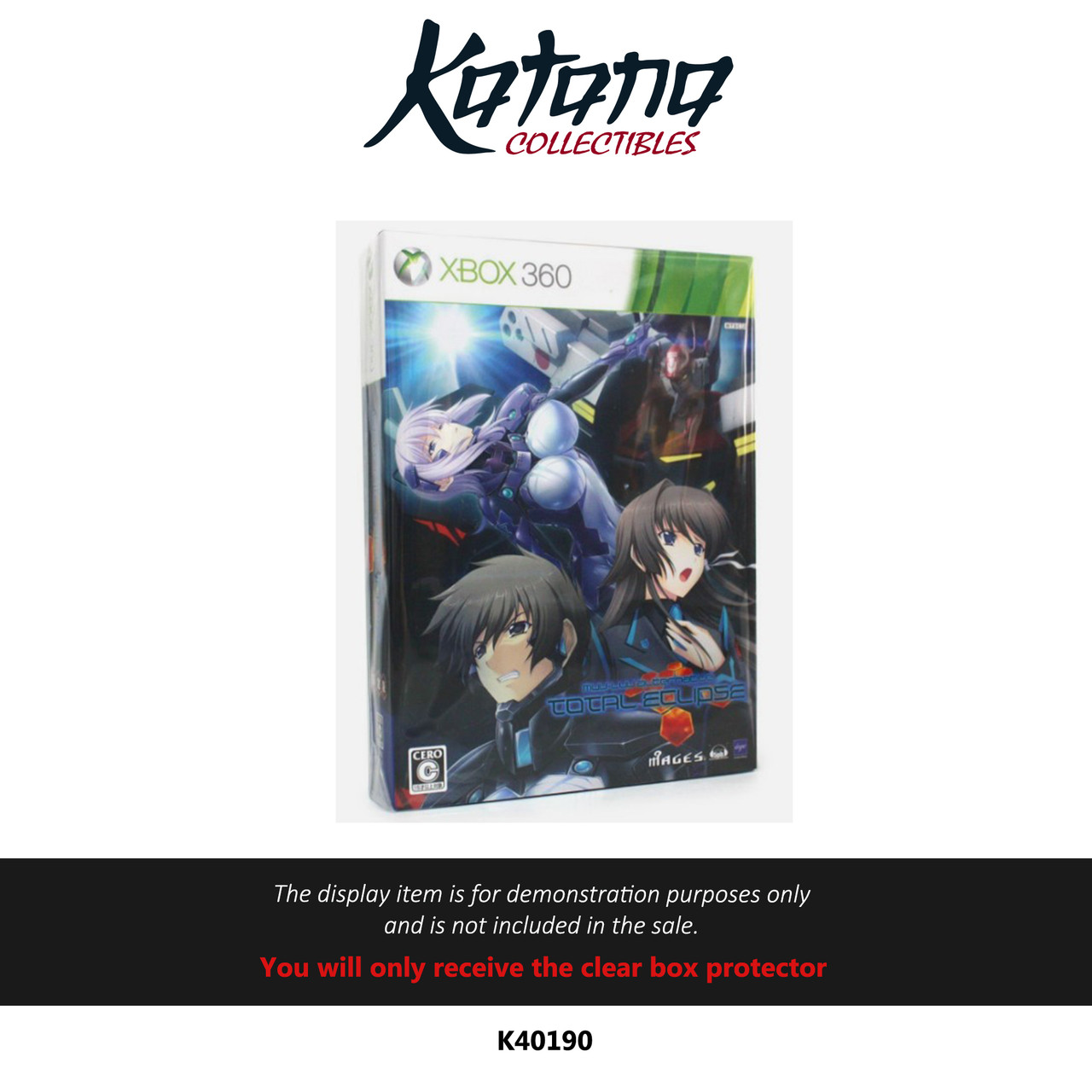 Katana Collectibles Protector For Muv Luv Total Eclipse Limited Edition (Japan) Xbox 360