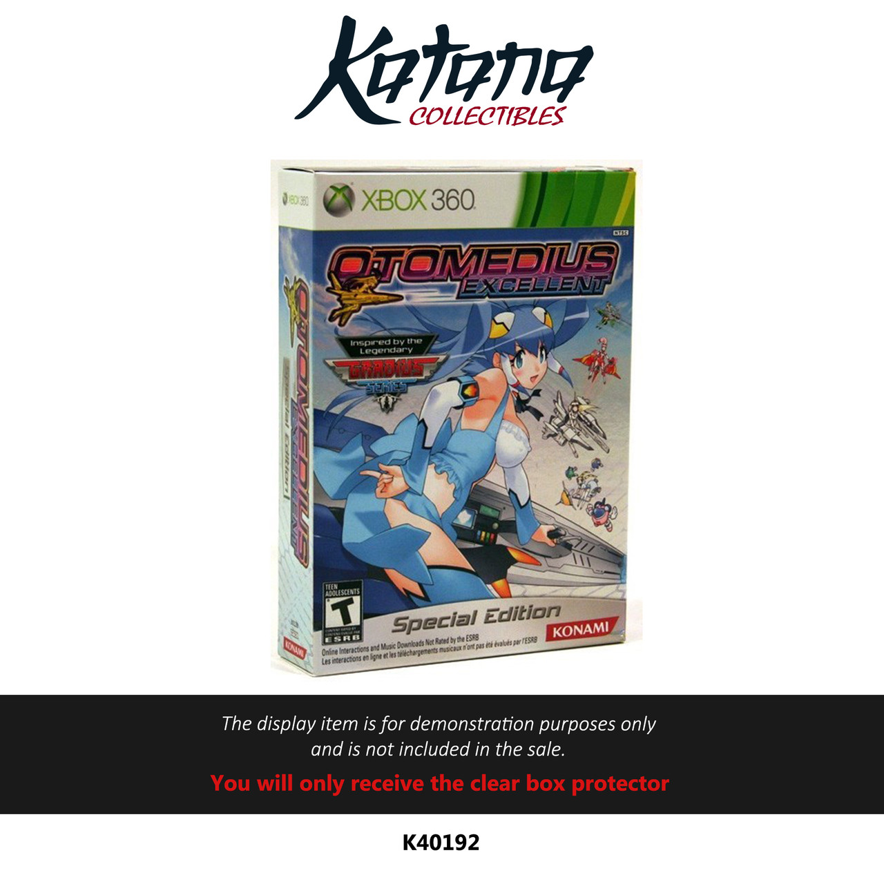 Katana Collectibles Protector For Otomedius Excellent Limited Edition Xbox 360
